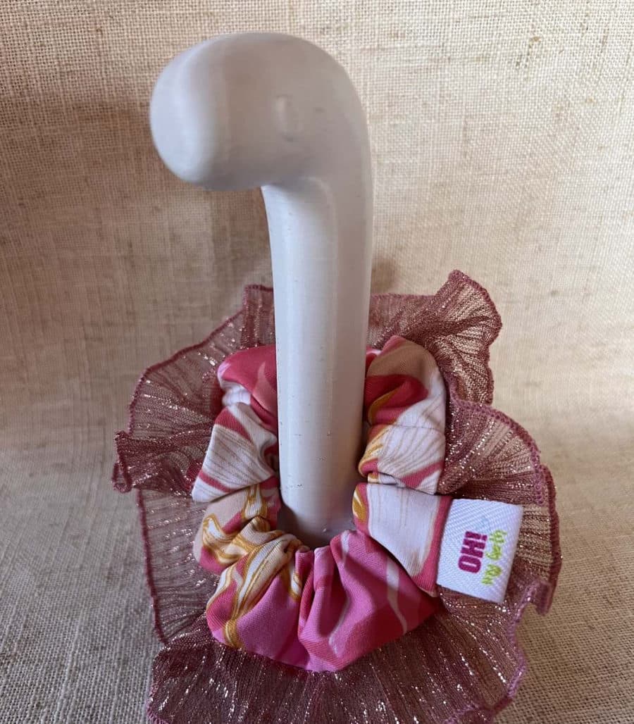Mini Durazno — Estampado marmolado rosa