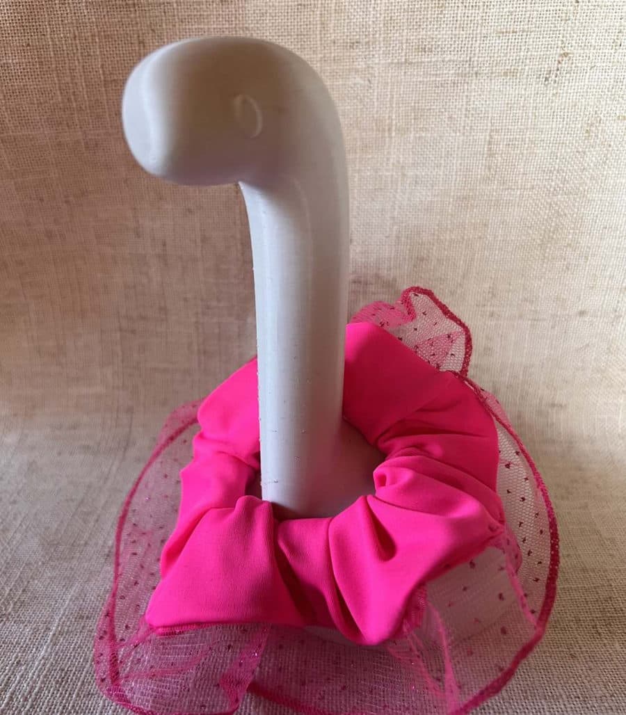 Mini Neón — Fucsia neón con tul rosa
