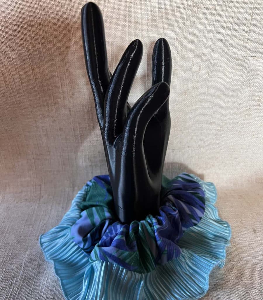 Rumba Boreal — Estampado azul/verde con vuelo celeste
